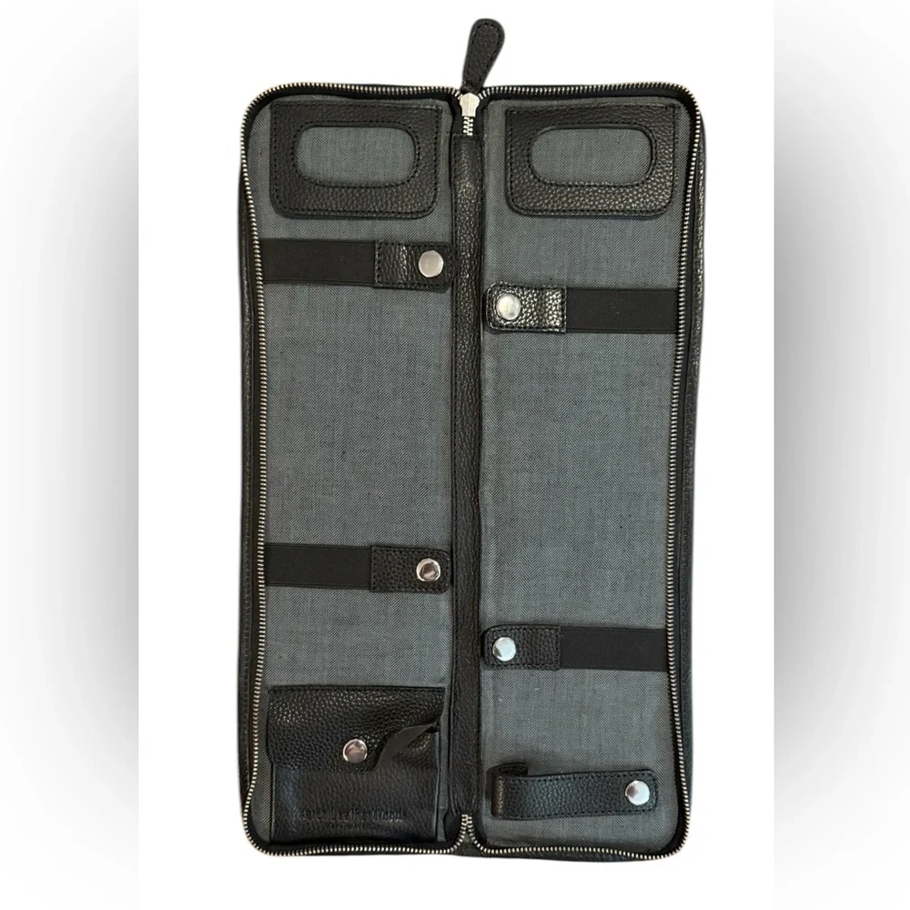 Luxura Tie Case Aaron Leather Goods Genuine Leather